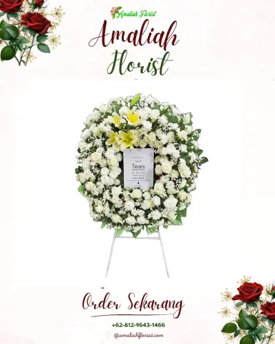 Krans Bunga Duka Cita di Gabek Satu