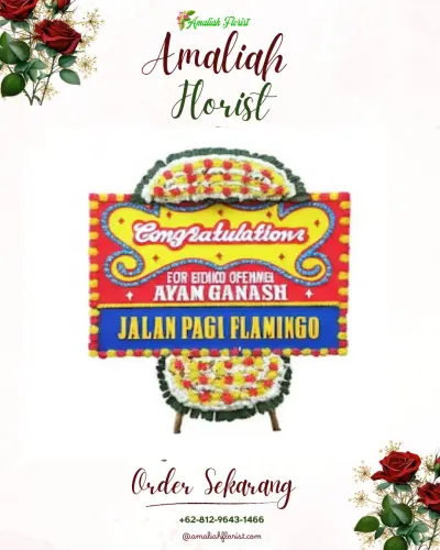 Bunga Papan Congratulation di Gabek Satu